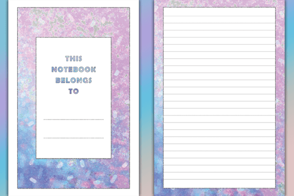 120 Lined Pages Sprinkles Frame 6 X 9