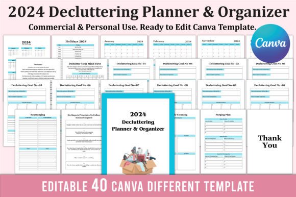 2024 Decluttering Planner Organizer