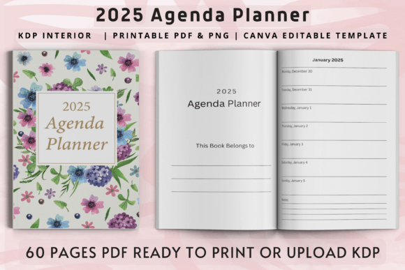 2025 Agenda Planner: Plan Your Year with Style and Ease