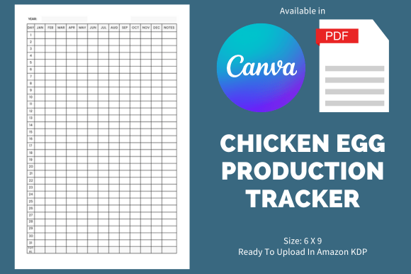 Chicken Egg Production Tracker - KDP: A Practical Tool for Aspiring Poultry Entrepreneurs