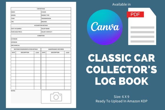 Classic Car Collector's Log Book - KDP: A Strategic Tool for Business Growth