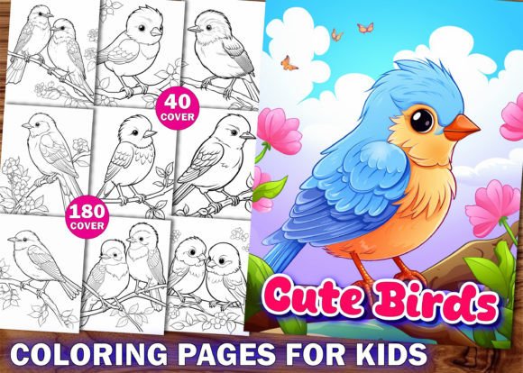Cute Bird Coloring Pages for Kids